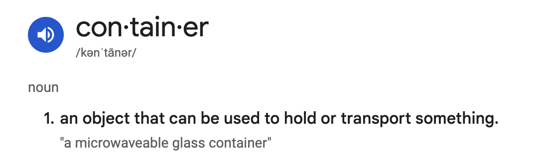 Container Definition